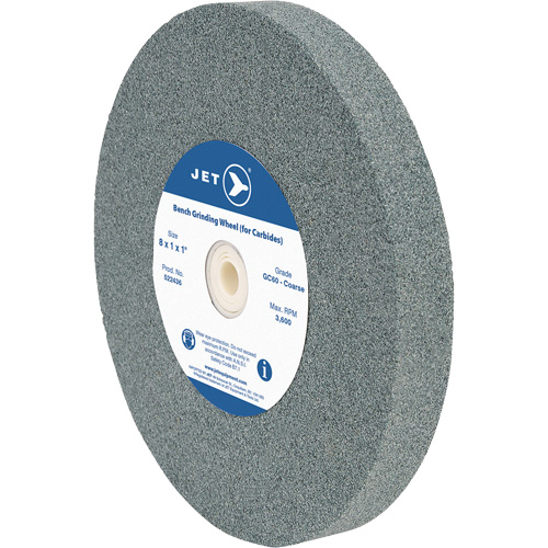 GC810C Meule d'&eacute;tabli, 8" x 1", Arbre de 1", Carbure de silicium - JET 522436