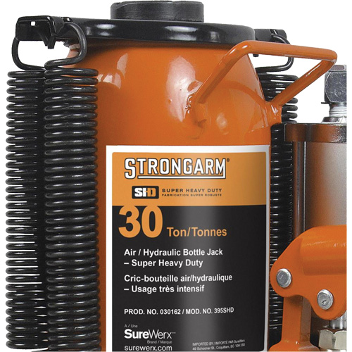 Air Assist Bottle Jacks, 30 Ton(s), Air Hydraulic - Strongarm 030162