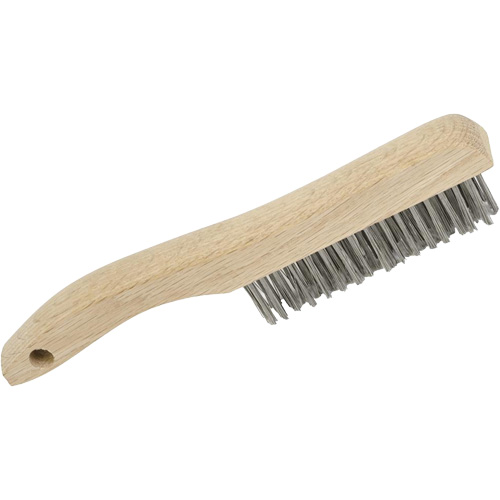 4SHSS Hand Scratch Brushes, Stainless Steel, 4 x 16 Wire Rows, 10" Long - JET 551105