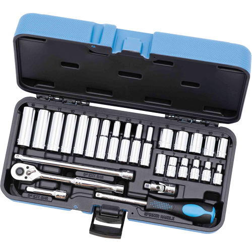 Socket Wrench Set, 28 Pcs, 1/4" Drive Size, Deep - JET 600119