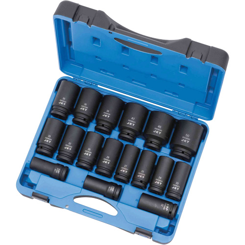 PS1734DM Jeu de douilles, 17 Mcx, Chocs, Prise de 3/4", Profond - JET 610408