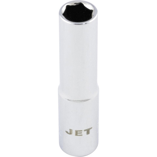Chrome Socket, 7/32", 1/4" Drive, 12 Points, Deep - JET 670407