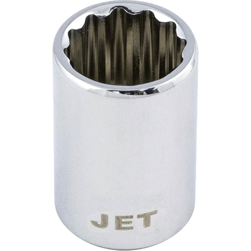 Chrome Socket, 14 mm, 1/2" Drive, 12 Points - JET 672614
