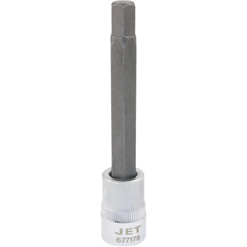 Tr&egrave;s longues douilles &agrave; embout, Hexagonale, 8 mm x 4" lo, Prise 3/8" - JET 677178