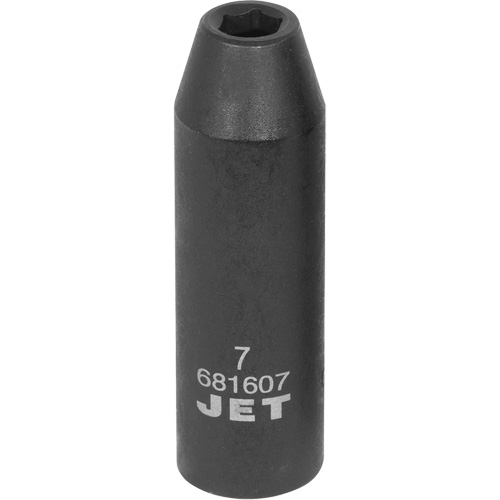 Douille, Chocs, 7 mm, Prise 3/8", 6 pans, Profond - JET 681607