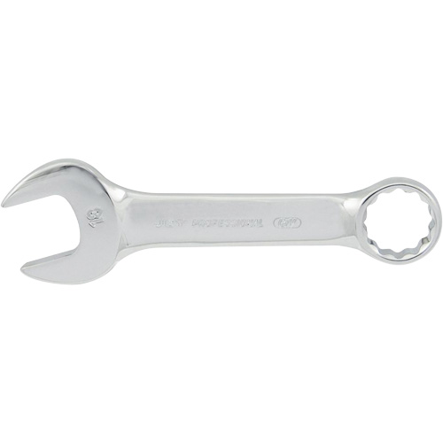 Stubby Combination Wrenches, 15 mm, Chrome Finish - JET 700760