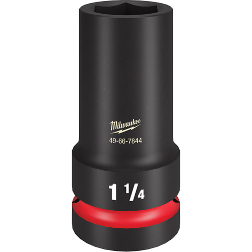 Shockwave Impact Duty Thin Wall Extra Socket, Impact, 1-1/4", 1" Drive, 6 Points, Deep - Milwaukee 49-66-7844