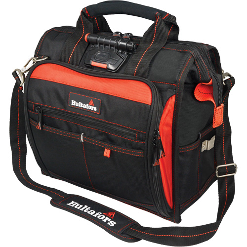 Sac &agrave; outils &eacute;clair&eacute; pour technicien, Polyester balistique, Noir/Rouge - Hultafors HTL573