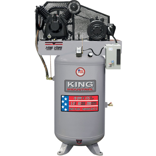 2-Stage Air Compressor, 80 Gal. (96 US Gal) - King Canada KC-5280V3-MS