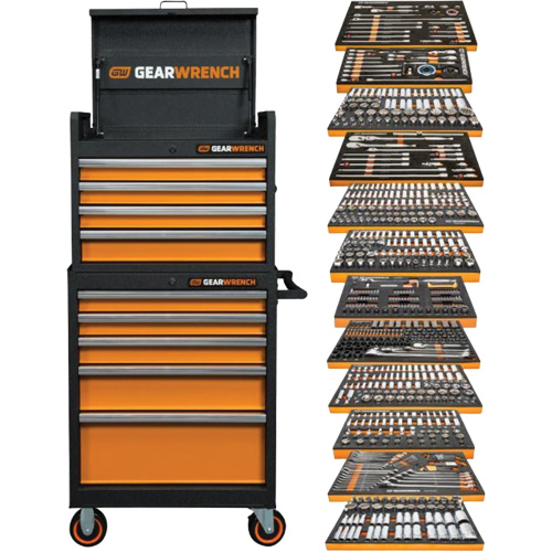 Rangement & jeu d'outils pour m&eacute;canicien, 791 morceaux - Gearwrench MEGAMODPRO
