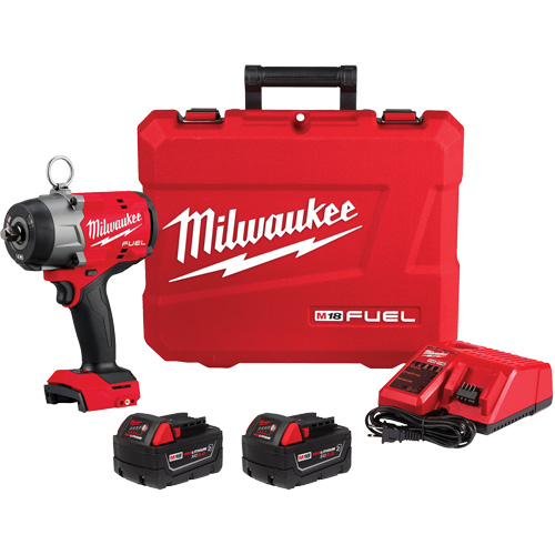 M18 Fuel High Torque Impact Wrench with Pin Detent Kit, 18 V, 1/2" Socket - Milwaukee 2966-22
