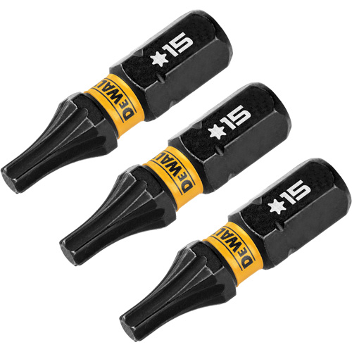 Forets pour tournevis &agrave; chocs FLEXTORQ 3 mcx, Torx, T-15, Prise 1/4" - DEWALT DWAF1TX15IR3