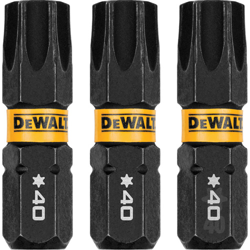 Forets pour tournevis &agrave; chocs FLEXTORQ 3 mcx, Torx, T-40, Prise 1/4" - DEWALT DWAF1TX40IR3