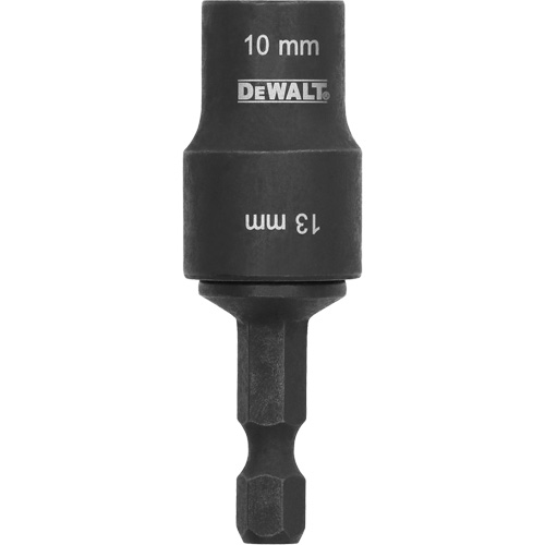 Tourne-&eacute;crou &agrave; double embout d&eacute;tachable FLEXTORQ, 13 mm prise, 4-4/5" lo, Magn&eacute;tique - DEWALT DWADEND1013MM