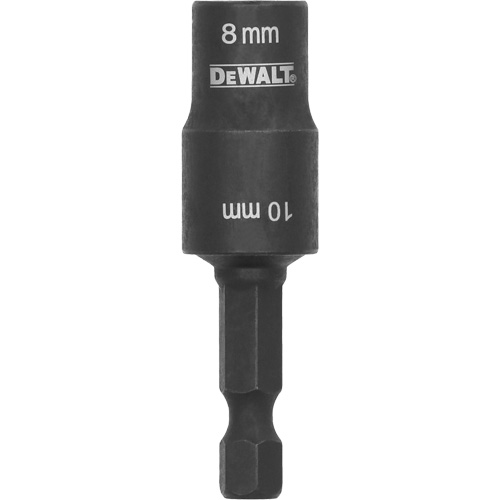 Impact Ready Double-Ended Detachable Nut Driver, 10 mm/8 mm Drive, 2" L, Magnetic - DEWALT DWADEND810MM
