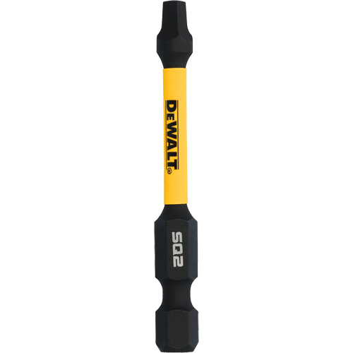 Jeu de forets de vissage Tic-Tac pr&ecirc;t &agrave; l'impact 15 mcx, Carr&eacute;e, Embout #2, Prise 1/4", Longueur 2" - DEWALT DWAF2SQ2IR15