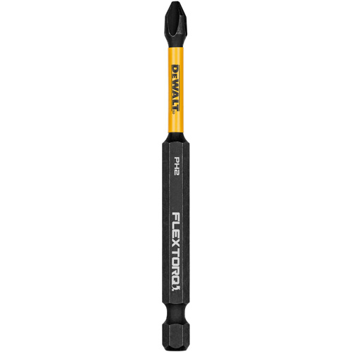 Foret &agrave; chocs FLEXTORQ, Phillips, Embout #2, Prise 1/4", Longueur 3-1/2" - DEWALT DWAF3PH2IR