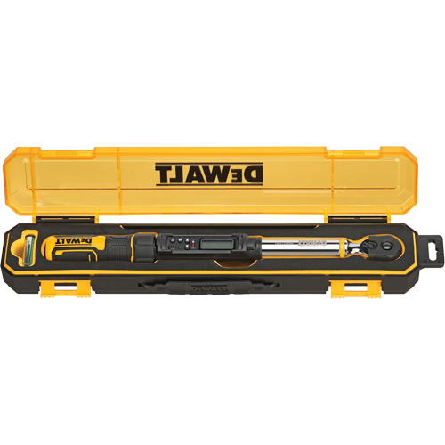 Torque Wrench, Electronic, 3/8" Square Drive, 20 - 100 ft-lbs. - DEWALT DWMT17061