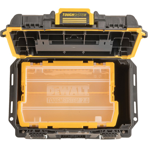 ToughSystem&reg; 2.0 Deep Compact Toolbox, 10" x 15-7/20" x 13-4/5", Black/Yellow - DEWALT DWST08035