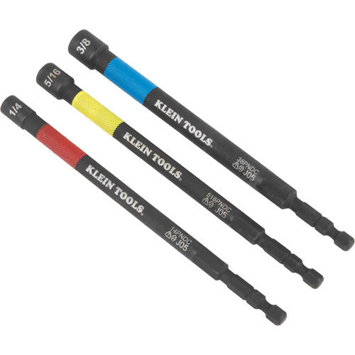 11-in-1 Impact-Rated Driver and Flip Socket 2-Piece Set, 1/4" Drive, 6-3/10" L, Magnetic - Klein Tools 65411PK3