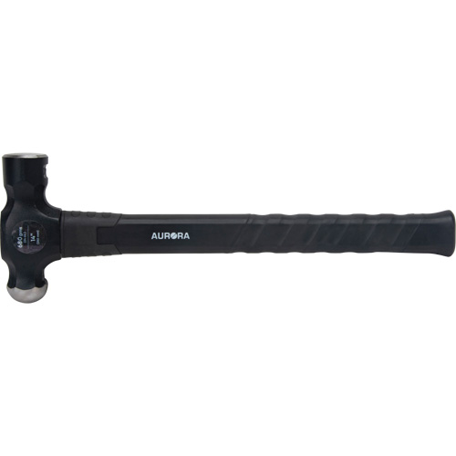 Ball Pein Hammer, 24 oz. Head Weight, Plain Face, Fibreglass Handle - Aurora Tools 