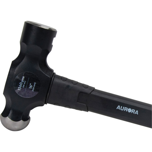 Ball Pein Hammer, 48 oz. Head Weight, Plain Face, Fibreglass Handle - Aurora Tools 