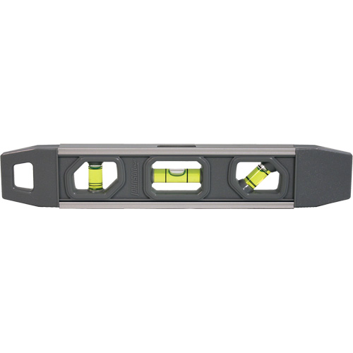 Niveau torpille, 9" lo, Aluminium, 3 fioles, Magn&eacute;tique - Johnson 1405-0900