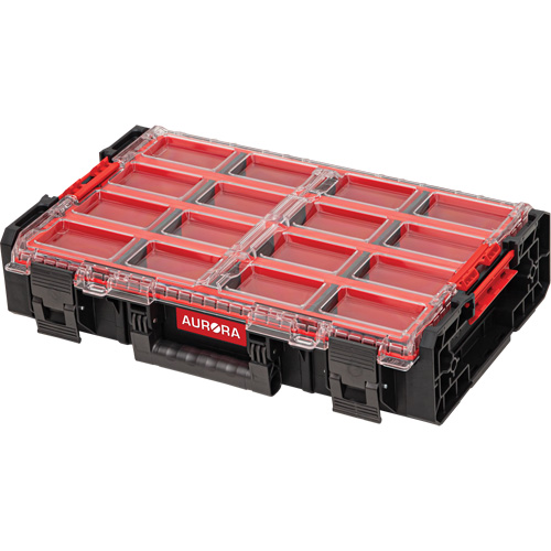 Organisateur tr&egrave;s grand avec bacs longs Arx, 23" x 15-1/5" x 5", Noir - Outils Aurora 