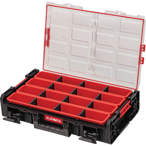 Organisateur tr&egrave;s grand avec bacs longs Arx, 23" x 15-1/5" x 5", Noir - Outils Aurora 