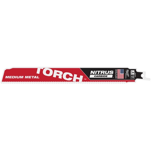 TORCH avec dents NITRUS CARBIDE pour m&eacute;tal moyen, Carbure, 10 Dents par pouce, 9" lo x 1" la - Milwaukee 48-00-6252CAN