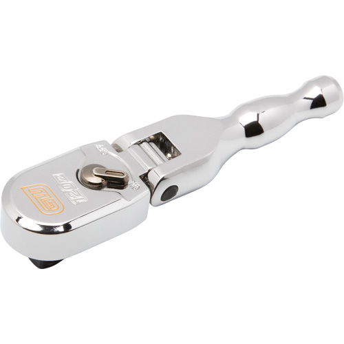 120XP Full Polish Chrome Stubby Flex Head Teardrop Ratchet - Gearwrench 81212XP