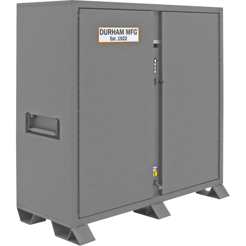 Jobsite Storage Cabinet, Steel, 47.5 Cubic Feet, Grey - Durham Manufacturing JSC-246061-6S94T-D719