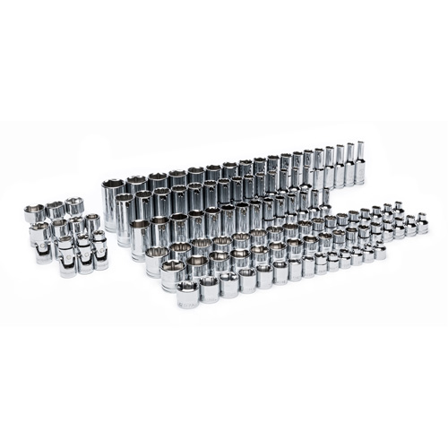 Master Metric Socket Set in Foam Storage Tray, 104 Pcs, 3/8" Drive Size, Deep - Gearwrench 099575101212