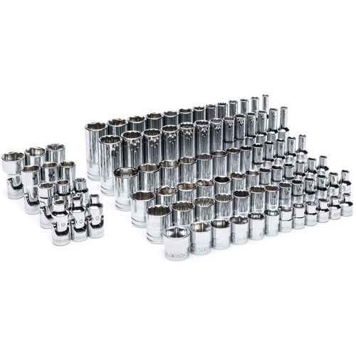 Master Metric Socket Set in Foam Storage Tray, 89 Pcs, 1/4" Drive Size, Deep - Gearwrench 099575101199