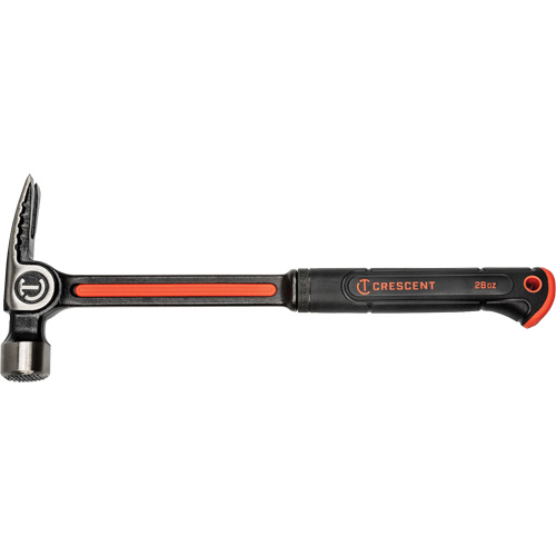Milled-Face Framing Hammer, 28 oz., Solid Steel Handle, 16" L - Crescent 037103350442