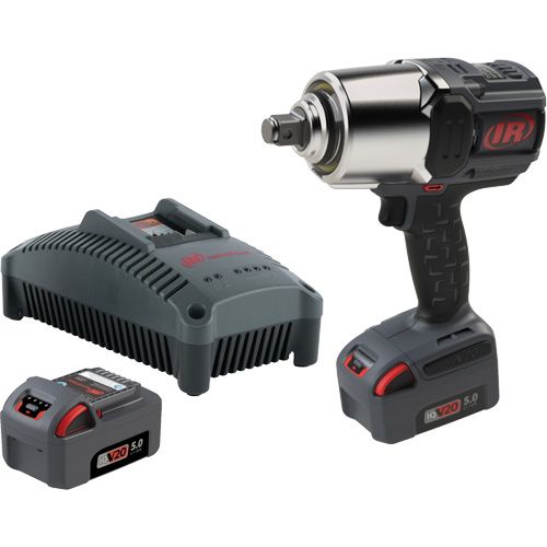 Ensemble de cl&eacute; &agrave; chocs sans fil avec traverse pour anneau de friction, 20 V, Mandrin 3/4" - Ingersoll Rand W8171-K2