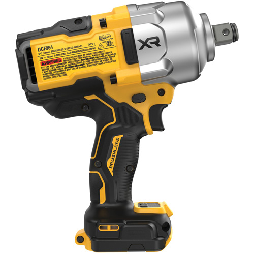 MAX* XR&reg; Brushless CordlessHigh Torque Impact Wrench with Hog Ring Anvil, 20 V, 3/4" Socket - DEWALT DCF964B