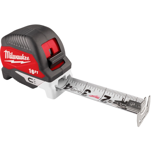 Electrician's Magnetic Tape Measure, 1-1/8" x 16' - Milwaukee 48-22-1018M