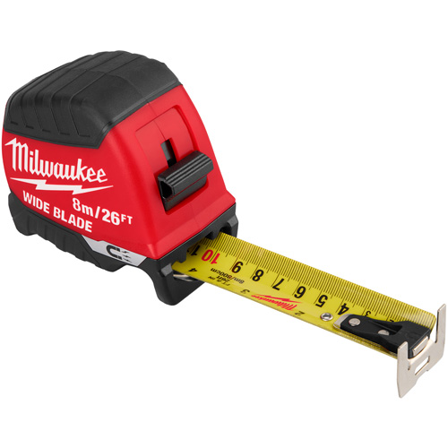Ruban &agrave; mesurer magn&eacute;tique &agrave; lame large, 1-3/8" x 26' - Milwaukee 48-22-1226M
