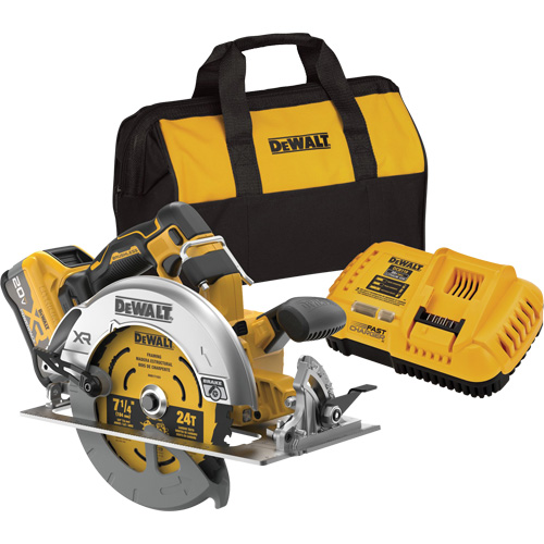 MAX* XR&reg; Brushless Cordless Circular Saw Kit with XR POWERPACK, 7-1/4", 20 V - DEWALT DCS590WW1