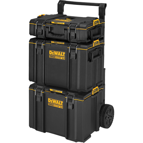 Syst&egrave;me de rangement sur roues TOUGHSYSTEM 2.0, 24" x 20-2/5" x 34-1/2", Noir/Jaune - DEWALT DWST60436