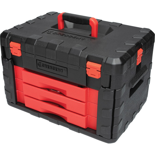 1/4", 3/8" & 1/2" Mechanics Hand Tool Set with 3-Drawer Storage Case - Crescent CTK229C