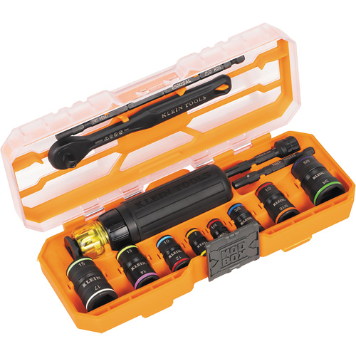 Flip-16 KNECT Ratcheting Impact Flip Socket Screwdriver Set, 13 Pcs - Klein Tools 65242