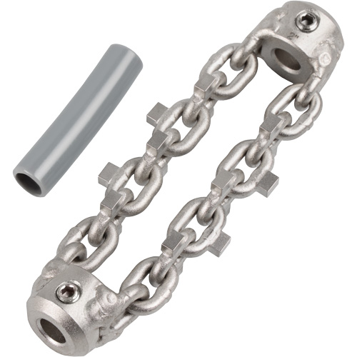 Chaîne de nettoyage de tuyaux de 2" pour c&acirc;ble de serpent &agrave; chaîne de 1/4" - Milwaukee 48-53-3036