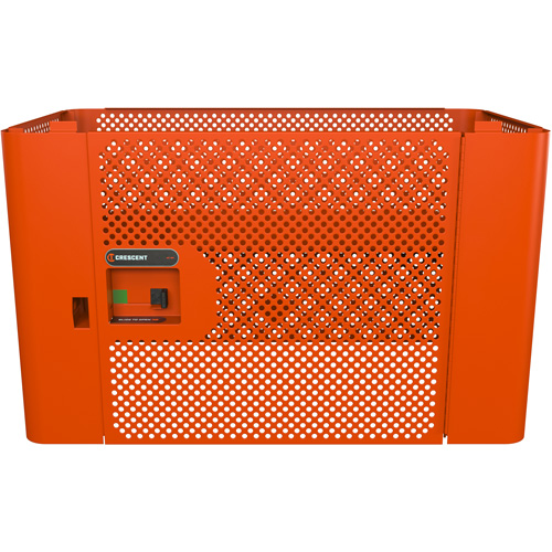 RAILWORKS Mesh Security Panel Single Door Lockable Storage - Crescent IUC1DMPLCRM