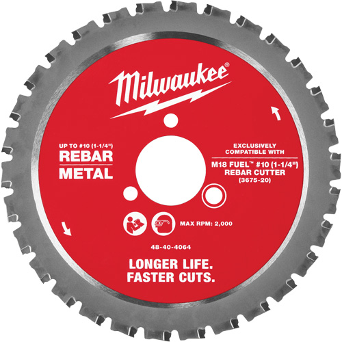 #10 (1-1/4”) Rebar Cutting Blade, 1-1/4" - Milwaukee 48-40-4064