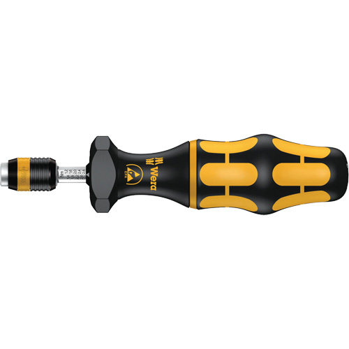 Series 7400 ESD Kraftform Adjustable Torque Screwdriver, 2.5 - 29 Ft-lbs. Torque Range, 6" Length - Wera Tools 05074734001
