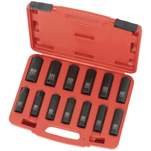 IPS-1312DM Metric Socket Set, 13 Pcs, Impact, 1/2" Drive Size, Deep - ITC 020736