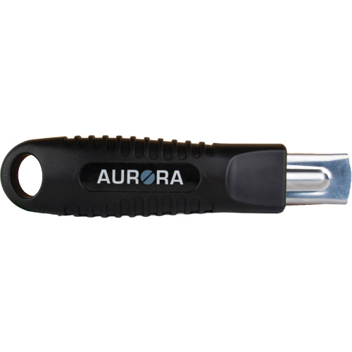 Couteau de s&eacute;curit&eacute; r&eacute;tractable standard READYEDGE, Acier inoxydable, Prise en Caoutchouc - Outils Aurora 