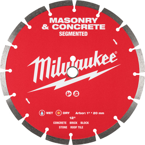 Lame en diamant dentel&eacute;e pour maçonnerie et b&eacute;ton - Milwaukee 49-93-9312